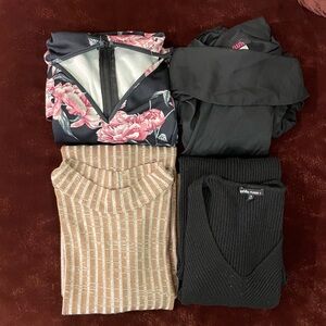 (Lot of 4) Pre-Owned Charlotte Russe Blush Chesley Womens 1X Neutral Dress Lot